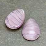 Glass Medium Dome Cabochon - Pear 25x18MM AMETHYST QUARTZ