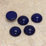 Glass Medium Dome Cabochon - Round 11MM LAPIS BLUE