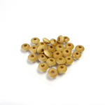 Wood Bead - Smooth Rondelle Spacer 06x3MM NATURAL Lacquered