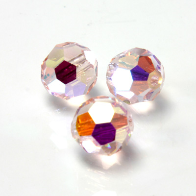 Preciosa Crystal Bead Regular Cut - Round 12MM LT ROSE AB