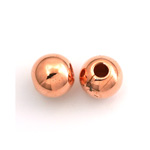 Metalized Plastic Smooth Bead - Round 14MM COPPER LARGE HOLE