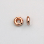Metalized Plastic Smooth Bead - Ring 08MM COPPER