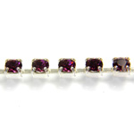 Preciosa Crystal Rhinestone Cup Chain - PP24 (SS12) AMETHYST-SILVER