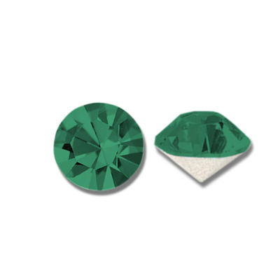 Swarovski Crystal Point Back Foiled Chaton - PP29 EMERALD