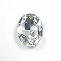 Asfour Crystal Point Back Fancy Stone - Oval 30x21MM CRYSTAL