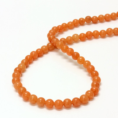 Gemstone Bead - Smooth Round 06MM AVENTURINE-PINK