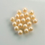 Czech Glass Pearl No-Hole Ball - 6MM CREME 70414