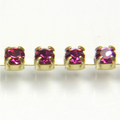 Preciosa Crystal Rhinestone Cup Chain - SS18 FUCHSIA-RAW
