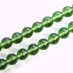 Czech Pressed Glass Bead - Smooth Round 08MM TURMALINE