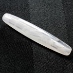 Plastic  Bead - Mixed Color Smooth Tapered Oval 52x10MM CRYSTAL QUARTZ