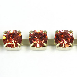 Preciosa MAXIMA Crystal Rhinestone Cup Chain - SS29 PADPARADSCHA-RAW