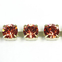 Preciosa MAXIMA Crystal Rhinestone Cup Chain - SS29 PADPARADSCHA-RAW