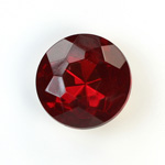Glass Point Back Tin Table Cut (TTC) Foiled - Round 25MM RUBY