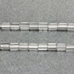 Czech Glass Fire Polished Bead - Atlas 06x4MM CRYSTAL