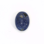 Gemstone Flat Back Carved Scarab 18x13MM SODALITE