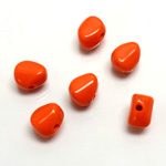 Plastic Bead - Nugget 09MM BRIGHT TANGERINE