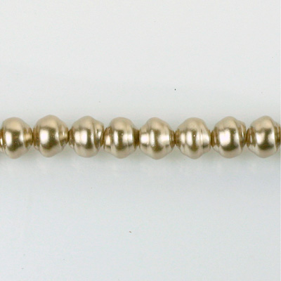Czech Glass Pearl Bead - Snail Shell 06MM LT BROWN 70418