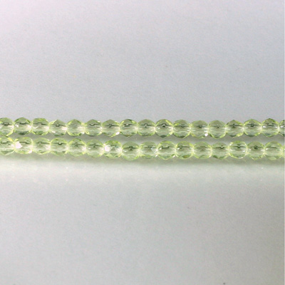 Czech Glass Fire Polish Bead - Round 03MM JONQUIL