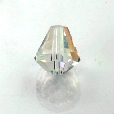 Chinese Cut Crystal Bead - Cone 08x7MM CRYSTAL AB