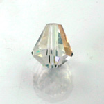 Chinese Cut Crystal Bead - Cone 06x5MM CRYSTAL AB