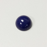 Plastic Flat Back Opaque Cabochon - Round 16MM LAPIS BLUE