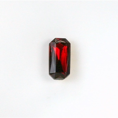 Glass Point Back Tin Table Cut (TTC) Stone - Cushioned Octagon 10x5MM RUBY
