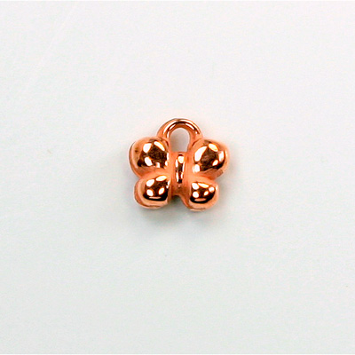 Metalized Plastic Pendant- Butterfly 10MM COPPER