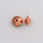 Metalized Plastic Smooth Bead - Saucer 10MM COPPER