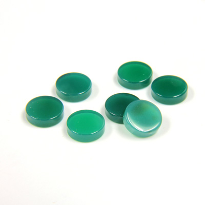 Gemstone Flat Back Flat Top Straight Side Stone - Round 07MM CHRYSOPHRASE