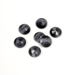 Fiber-Optic Flat Back Cabochon - Rauten Rose Round 07MM CAT'S EYE GREY