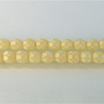 Czech Glass Fire Polish Bead - Round 06MM MATTE JONQUIL 43414