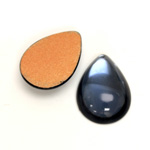 Glass Medium Dome Foiled Cabochon - Pear 25x18MM MONTANA