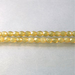 Czech Glass Fire Polish Bead - Round 04MM OPAL BEIGE