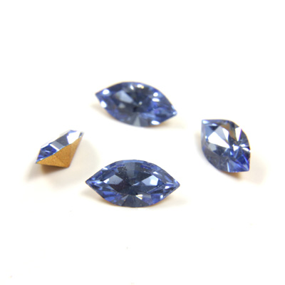 Preciosa Crystal Point Back Fancy Stone - Navette 08x4MM LT SAPPHIRE