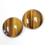 Gemstone Cabochon - Round 20MM TIGEREYE