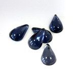 Plastic Flat Back Foiled Cabochon - Pear 13x9MM MONTANA