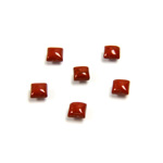 Gemstone Cabochon - Square 04x4MM RED JASPER