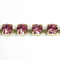 Preciosa Crystal Rhinestone Cup Chain - SS18 ROSE-RAW