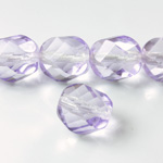 Czech Glass Fire Polished Bead - Twisted 14MM COATED ALEXANDRITE