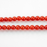 Gemstone Bead - Smooth Round 1.5MM Diameter Hole 06MM CORNELIAN