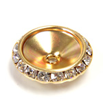 Round Rivoli Back Rhinestone Setting