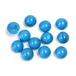 Gemstone Cabochon - Round 07MM HOWLITE DYED TURQUOISE