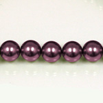 Czech Glass Pearl Bead - Round 10MM AMETHYST 70979
