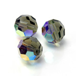 Preciosa Crystal Bead Regular Cut - Round 05MM BLACK DIAMOND AB