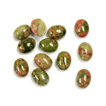 Gemstone Cabochon - Oval 08x6MM EPIDOTE