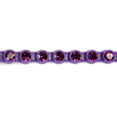 Plastic Rhinestone Banding 1 Row PP26 (SS13) AMETHYST-PURPLE