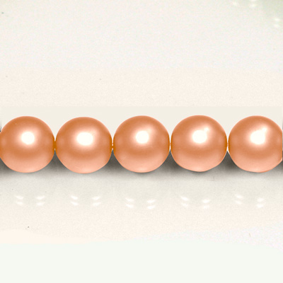 Czech Glass Pearl Bead - Round 16MM MATTE COPPER 75415