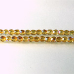 Czech Glass Fire Polish Bead - Round 04MM TOPAZ AB