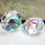 Preciosa Crystal Chandelier Part - Octagon 2552 (2-Hole) 22MM CRYSTAL AB