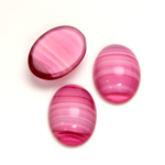 Glass Medium Dome Cabochon - Oval 18x13MM PORPHYR ROSE